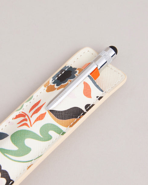 <P>Folk Floral Touch Screen Pen &Amp; Pouch</P>